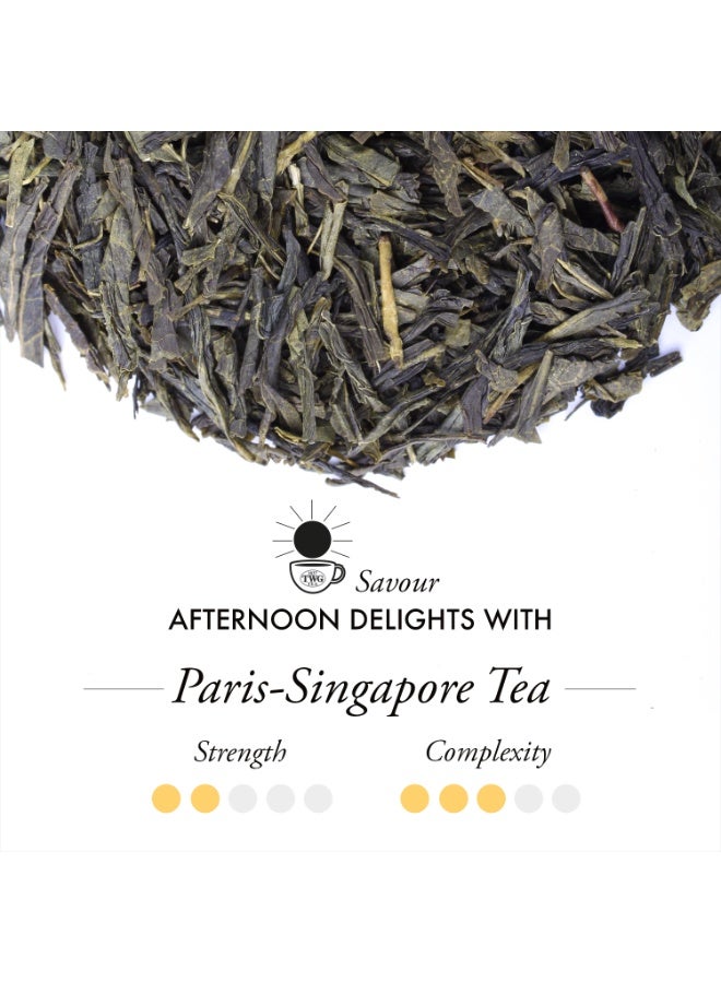 TWG Tea Paris-Singapore Tea | Green Tea | Cherry Blossoms & Red Fruits | 15 Hand Sewn Cotton Teabags | Gift Set - Image 2