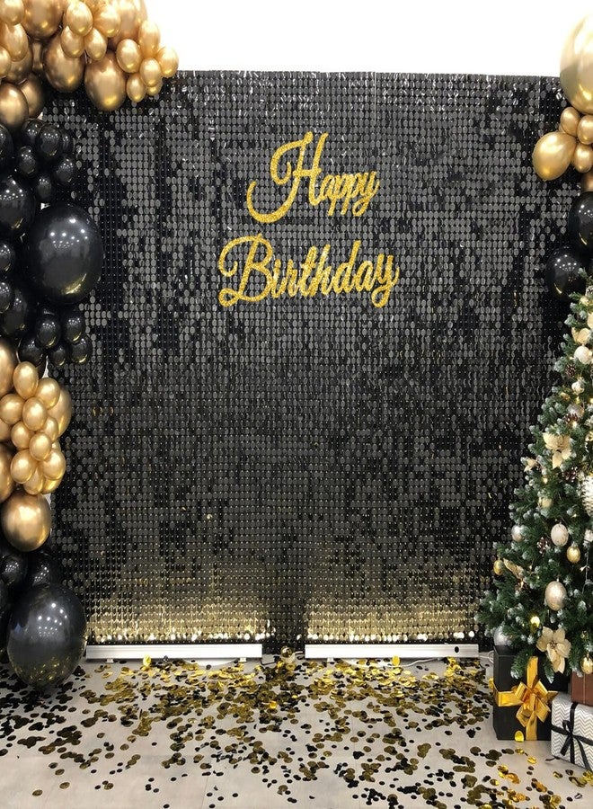TONIFUL Happy Birthday Sign for Backdrop - Glitter Gold Felt Banner - Includes Dot Glue - Perfect for Wall Decr,Birthday Party Backdrop,Balloon Arch,Photo Background - Image 3