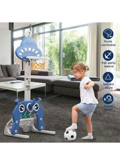 LENND Indoor adjustable basketball stand for children, home fitness, baby sports, shooting, soccer toys, shooting frame  - Image 2