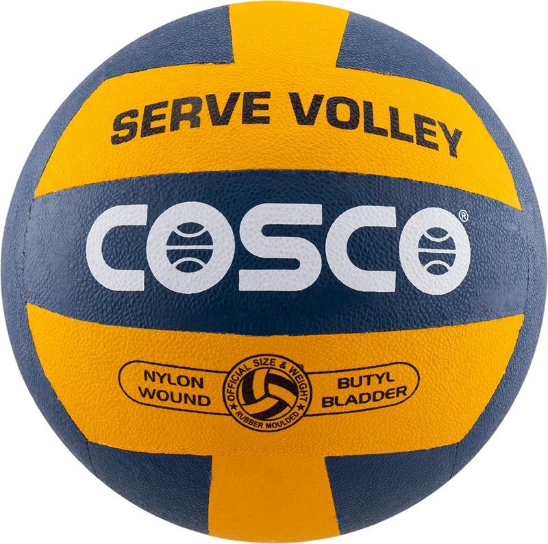 Cosco Rubber Serve Volleyball Multicolour Size 4 (15031) - Image 1