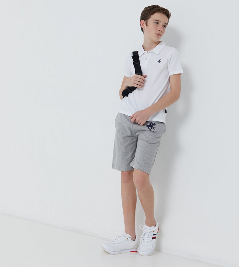 BEVERLY HILLS POLO CLUB Logo Embroidered Short Sleeves Polo T-Shirt - Image 4