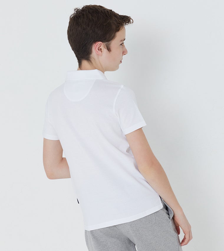 BEVERLY HILLS POLO CLUB Logo Embroidered Short Sleeves Polo T-Shirt - Image 2