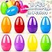 BainGesk 8PCS Jumbo Easter Eggs 10 Large Plastic Easter Eggs Empty Eggs for Easter Egg Hunt Bulk Fillable Surprise Eggs Basket Stuffers Fillers Easter Party Favor for Kids - Image 4