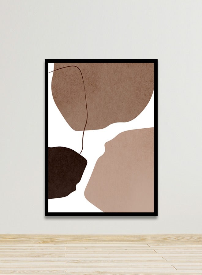 Marktna Canvas Wall Art For Wall Decoration Abstract Design With A Hollow Black Frame Size 120x80cm One Piece - Image 1