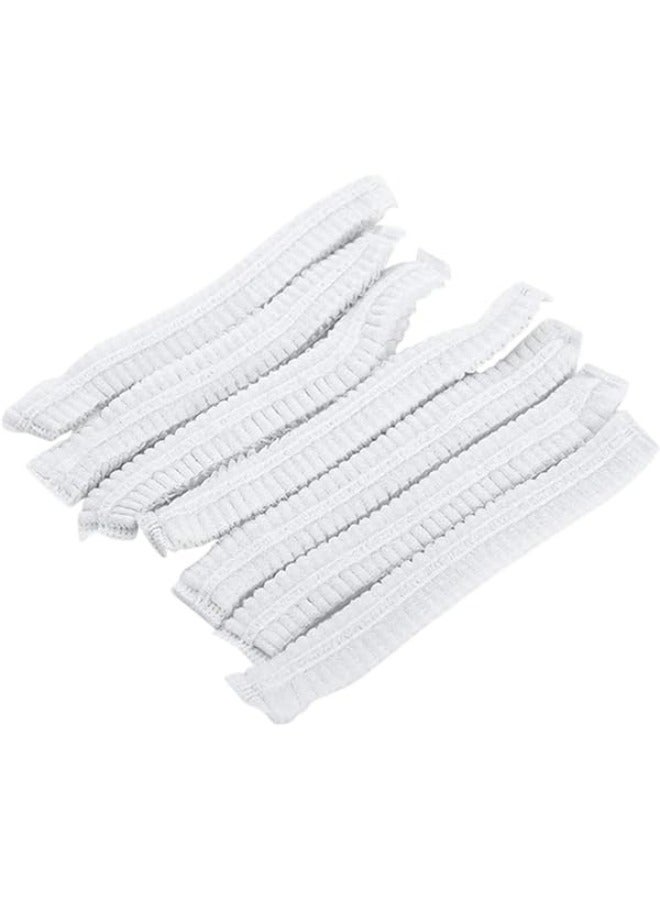 Halapack [200 PCS]Disposable Polythene White Hair Net Caps: Hygienic Bouffant Caps for a Clean Environment - Image 5