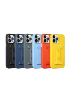 Generic Magnetic Rubber Cover with Strap For Apple iPhone 14 Pro Max 6.7 inch Grey  - Image 2