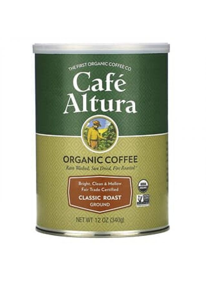 Cafe Altura Cafe Altura, Organic Coffee, Classic Roast, Ground, 12 oz (340 g)  - Image 1