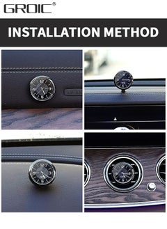 GROIC Starry Sky Car Dashboard Clock, Stick on Dashboard or Install with Air Vent Clip, Mini Tiny Small Analog Clock for Vehicle Automotive Car,Vehicular air Vent Clock,Car interior  - Image 5