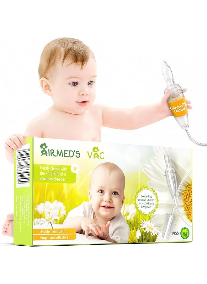 erorex Airmed'S Vac Nasal Aspirator Baby. Clinically Tested Safe And Gentle. Baby Nose Sucker With 2  - Image 1