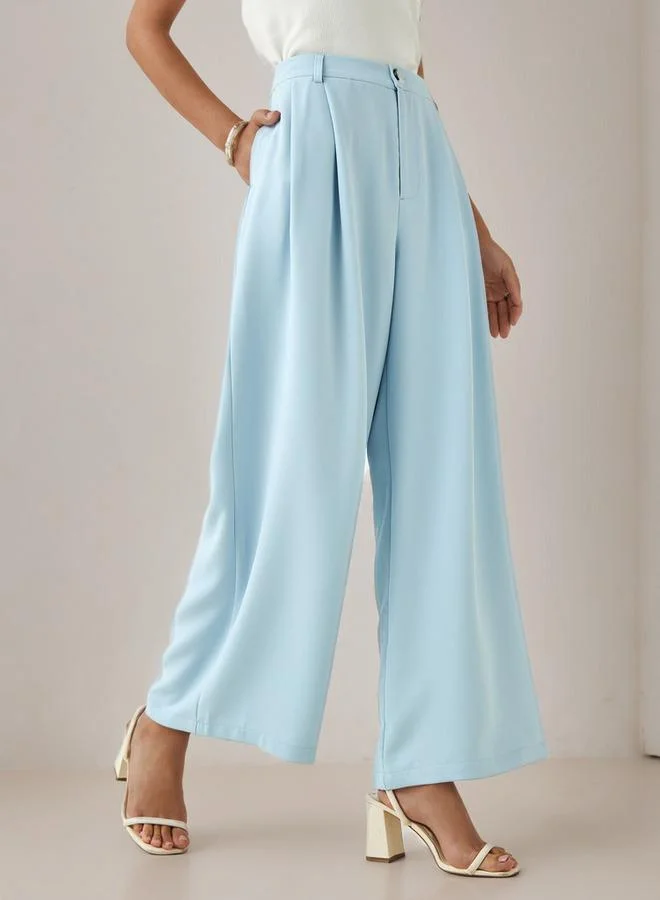 ايكونيك بنطلون واسع مطوي أيقوني