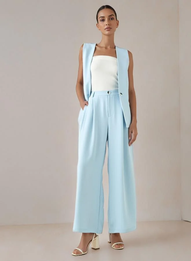 ايكونيك بنطلون واسع مطوي أيقوني