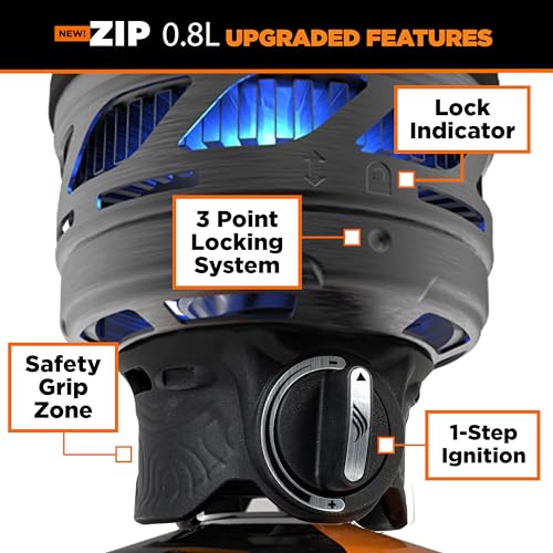 Jetboil Zip 0.8L Portable Fast Boil Stove with Easy-Turn Knob Igniter for Backpacking and Camping, New for 2025, Propane/Isobutane Burner with Cooking Cup - Image 2