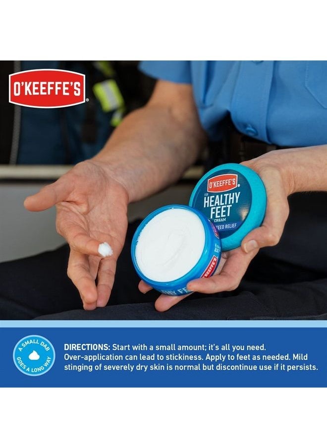 O'Keeffe's for Healthy Feet Foot Cream, Guaranteed Relief for Extremely Dry, Cracked Feet, Instantly Boosts Moisture Levels, 6.4 Ounce Jar, Value Size, (Pack of 1)  - Image 5