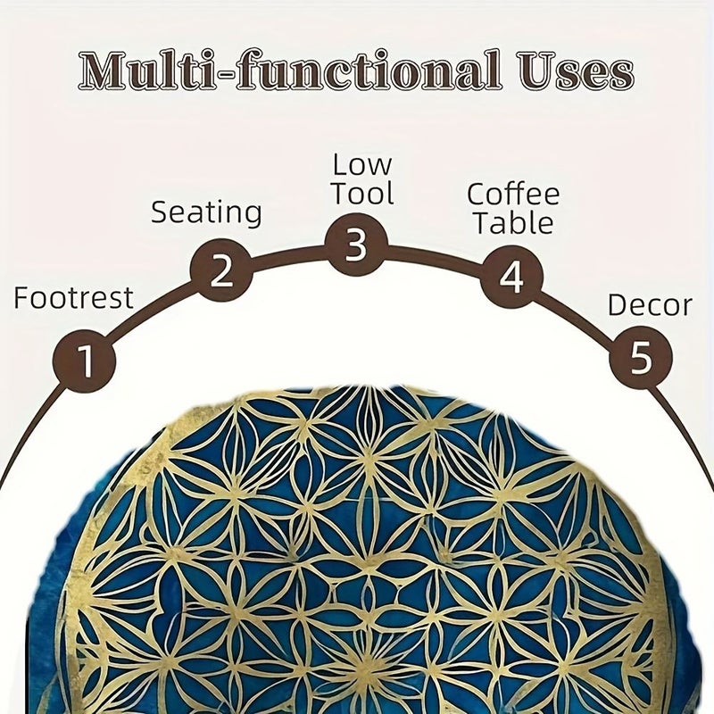 وسادة تأمل وسادة أرضية يوغا مقاس 18 × 18 بوصة بتصميم ماندالا ديكور عيد الحب - Image 5