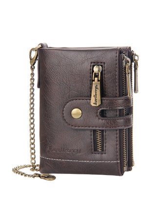 Baellerry New Mens Vintage Wallet with Multi-Card Slots and Dual Zippers Coffee - pzsku/ZBF5C2107225EB3725DA4Z/45/1746231621/dffb7de9-b564-405d-bc43-8d0d6a2845d9