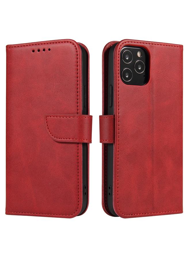 Zaboon Case For iPhone 12 / 12 Pro Calf Texture Buckle Horizontal Flip Leather Case with Holder & Card Slots & Wallet - Image 1
