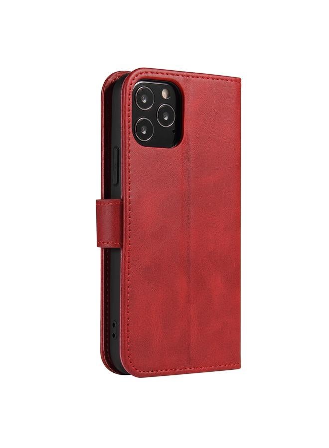 Zaboon Case For iPhone 12 / 12 Pro Calf Texture Buckle Horizontal Flip Leather Case with Holder & Card Slots & Wallet - Image 3