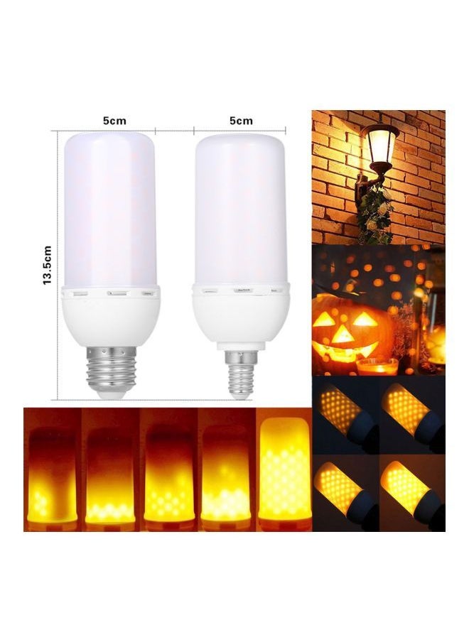 NIBEMINENT LED Flame Dynamic Effect Light Bulb White 13.7x5x5centimeter  - Image 3