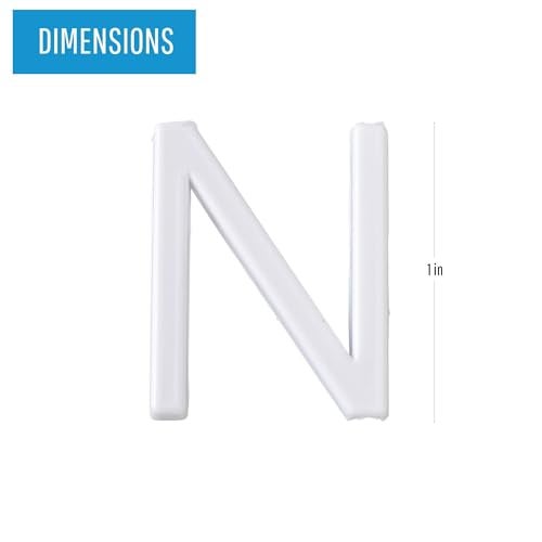 MasterVision White Plastic Set of Letters, Numbers and Symbols, Uppercase, 1"h - Image 2