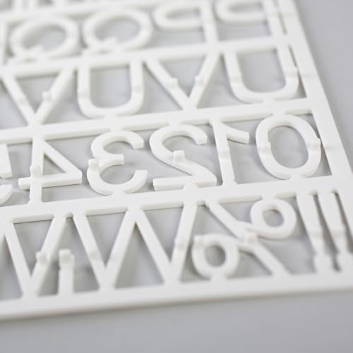 MasterVision White Plastic Set of Letters, Numbers and Symbols, Uppercase, 1"h - Image 3