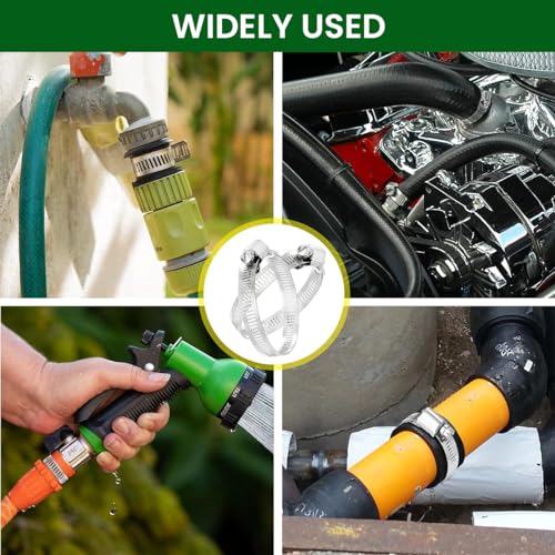 Serplex® 32.8ft Hose Clamp Roll DIY Hose Clamp Roll 304 Stainless Steel Hose Clamp with 12 Fastening Bolts Attachment Cuttable Hose Clamp Hose Clamp Band for Plumbing, Pipe Repairing - Image 5