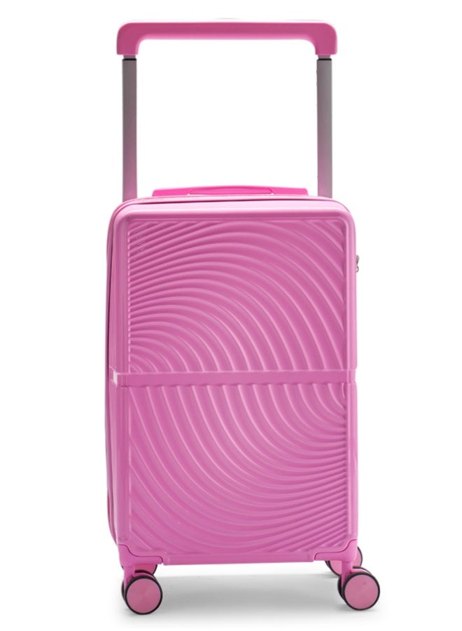 ليمرا طقم شنط سفر من ليمرا مصنوع من مادة البولي كربونات مكون من 2 حقيبة أمتعة مقاس 24"-20" بوصة لون وردي - Image 5