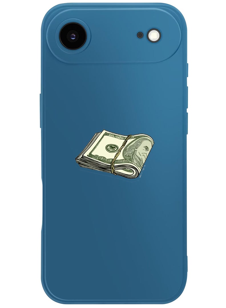 Theodor Protective Slim Fit Case Liquid Silicone Cover with Full Body Protection Anti-Scratch Shockproof Case For Apple iPhone 17 Air (Blue) Cash Sticker - Image 1