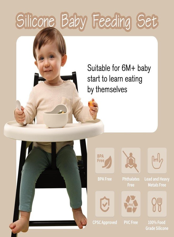 Catvegue LED Baby Weaning Supplies, 17 Pcs Silicone BPA Free Eating Essentials Baby Utensils with Suction Plate and Bowl, Pocket Bib, Drinking Cup with Lid, for 6+ - Image 3