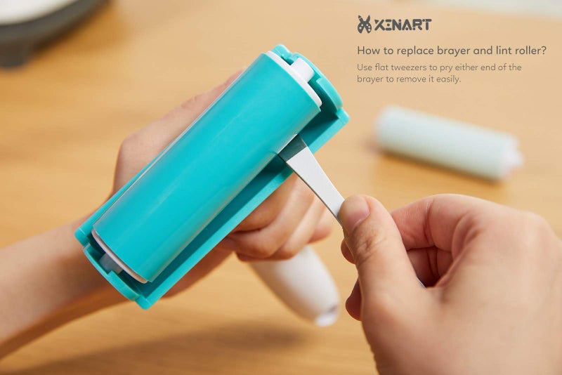 Xinart Brayer Rollers & Mat Remover Tool Set for Fabric Crafting, Reusable Sticky Lint Rollers Tool for Clothes/T-Shirts Heat Transfer Projects - Image 5