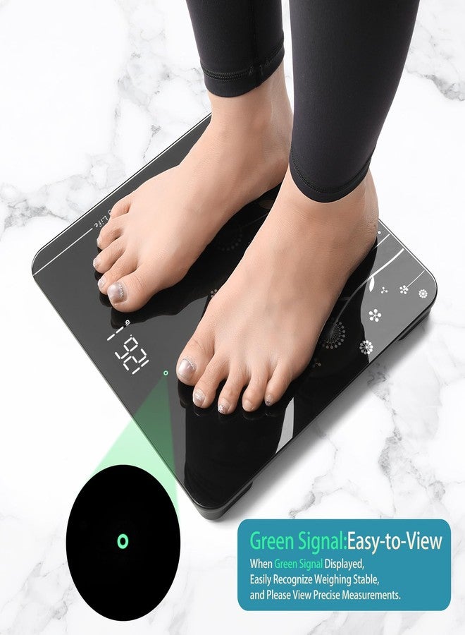 Vitafit Digital Bathroom Scale for Body Weight, High Precision in 0.1lb Assured by Weight Scale Professional Factory Since 2001, White LED and Step-On, 3*AAA Batteries Included, 400lb/182kg, Black - Image 4