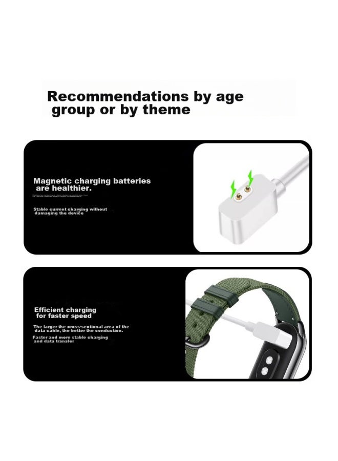شاحن مناسب لـ Xiaomi Band 9/9pro/8/8pro/nfc، Redmi Watch4/3lite3 Youth Edition، شاحن Redmi Band 2، كابل شحن سوار رياضي - Image 1