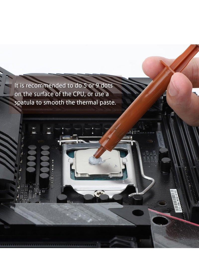 Captaintech High Conductivity 4g Thermal Compound Paste for CPU/GPU Coolers, Non Conductive, Includes Spatula Tool, 9.5W/m.k - Image 4