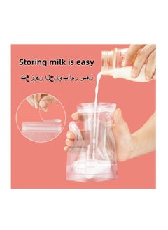 Jourvent 30pcs Baby Breast Milk Storage Bags, Self-supporting Bags, Disposable Breast Milk Bags, Freezer-safe, Tough and Leak-proof, 250ml  - Image 4