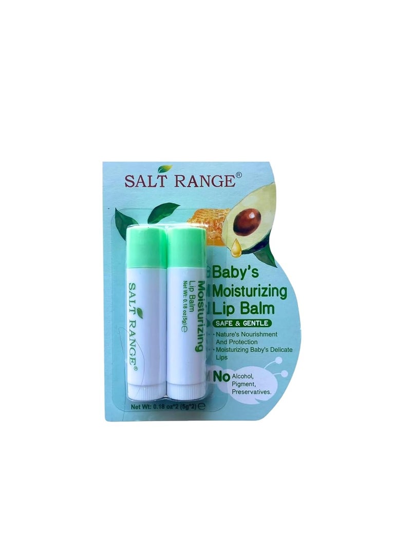 Salt Range Babys Moisturizing Lip Balm Safe  Gentle No Alcohol 018 oz 2 Pack