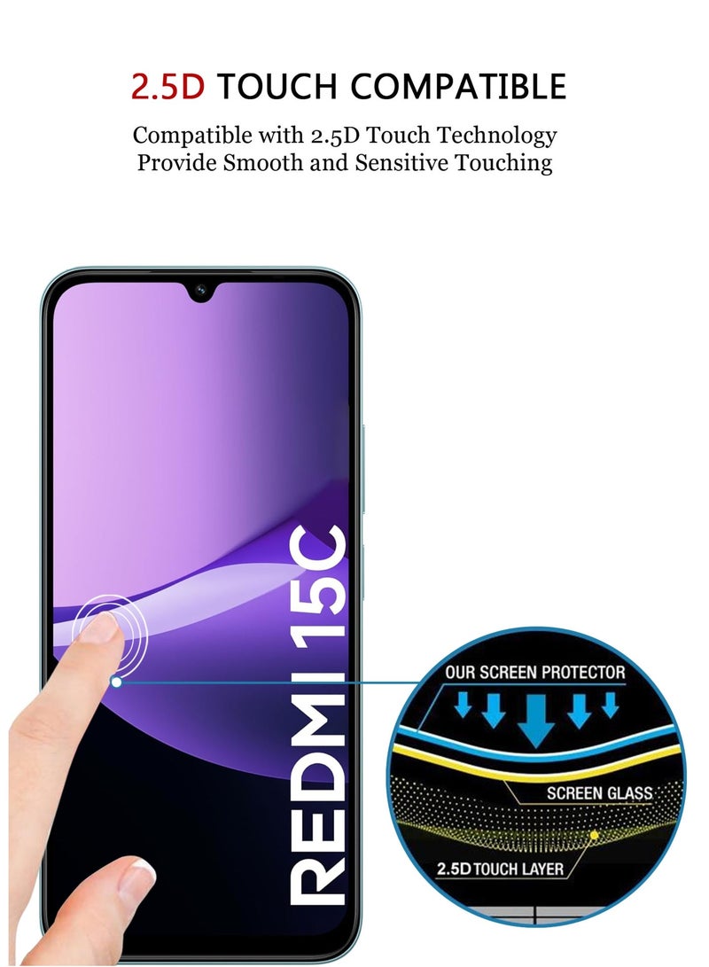 Tempered Glass Screen Protector For Xiaomi Redmi 15C 5G - Image 5