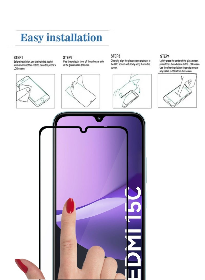 Tempered Glass Screen Protector For Xiaomi Redmi 15C 5G - Image 4