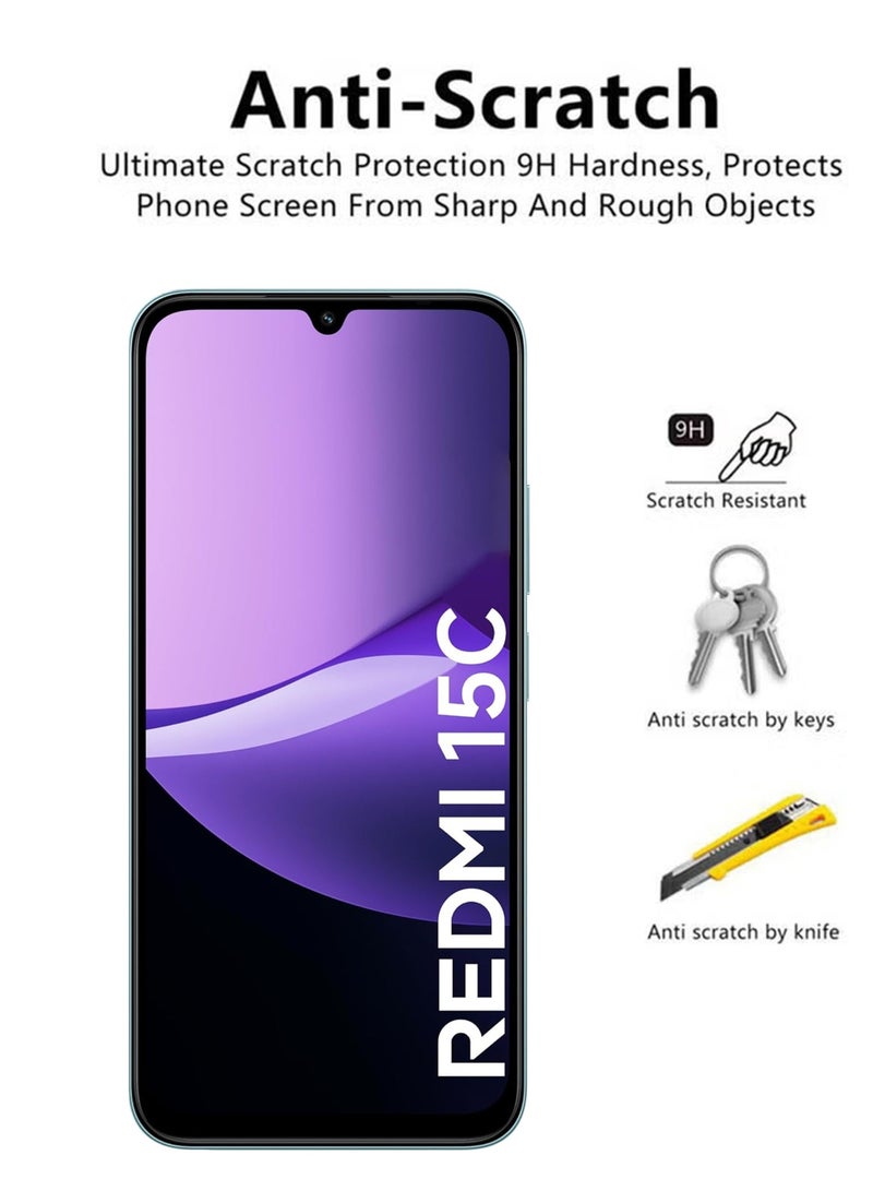 Tempered Glass Screen Protector For Xiaomi Redmi 15C 5G - Image 3