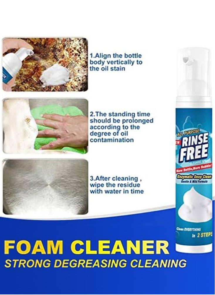 Perfii 3PCS Kitchen Foam Cleaner Set for Heavy Oil and Rust Stain Removal Rinse Free Stainless Steel and Cooktop Degreaser Specialty Oil Stain Cleaner  - Image 3