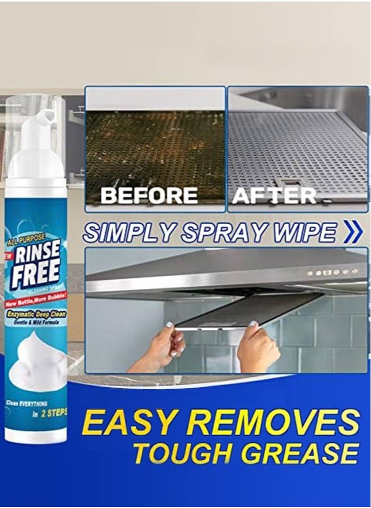 Perfii 3PCS Kitchen Foam Cleaner Set for Heavy Oil and Rust Stain Removal Rinse Free Stainless Steel and Cooktop Degreaser Specialty Oil Stain Cleaner  - Image 2