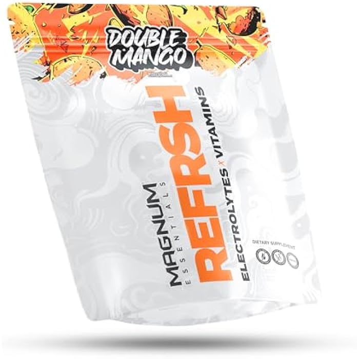 Magnum Essentials REFRSH Electrolytes x Vitamins 15 Serving Bag - Double Mango - Image 2