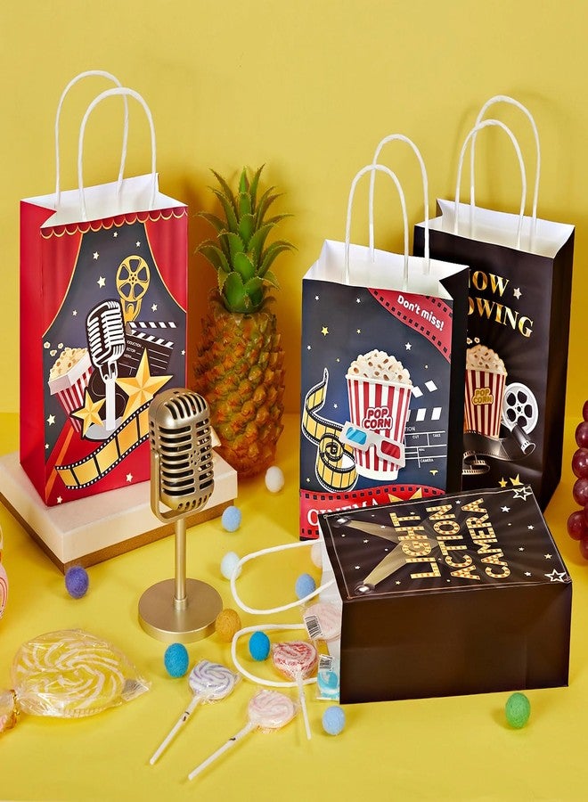 Jecery 24 Pieces Movie Night Party Bags with Handle Now Showing Movie Theater Party Favor Candy Goodie Gift Bags for Birthday Decorations Supplies - Image 4