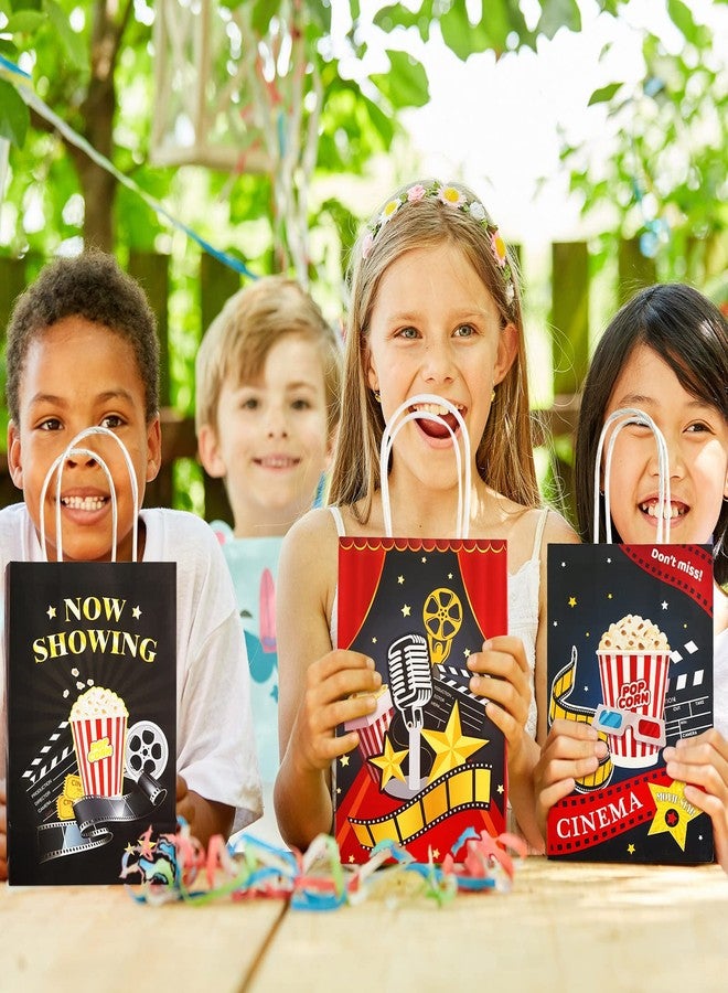Jecery 24 Pieces Movie Night Party Bags with Handle Now Showing Movie Theater Party Favor Candy Goodie Gift Bags for Birthday Decorations Supplies - Image 5