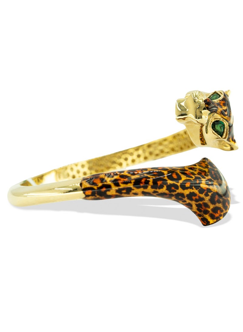 Leopard Bangle Ruby Eyes and Caramel Finish  - Image 2