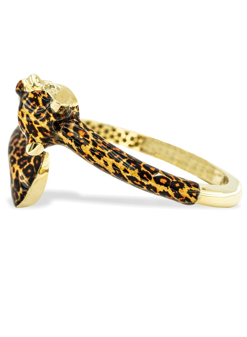 Leopard Bangle Ruby Eyes and Caramel Finish  - Image 3