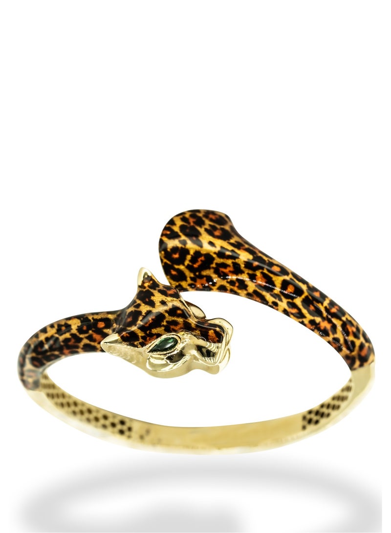 Leopard Bangle Ruby Eyes and Caramel Finish  - Image 4