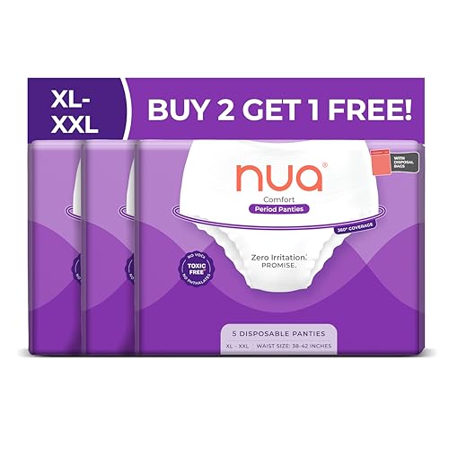 Nua 360° Comfort Period Pads (XL-XXL) | 15 Period Pads Pack of 3 | Ultra-Absorbent | Zero Irritation | 4x Comfort | For Heavy Flow | No rashes | Leakproof | Seamless | 100% Toxic-Free, Dermatologically Tested - Image 1