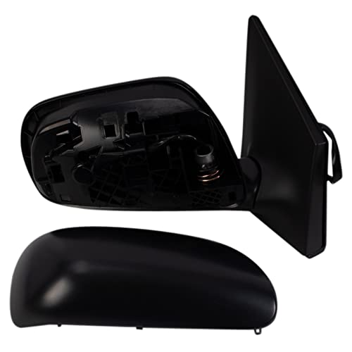 TRQ Passenger Side Mirror Assembly Electric Adjustment Heated No Memory Textured Compatible with 2009-2013 Toyota Corolla TO1321247 TO1321261 - Image 3