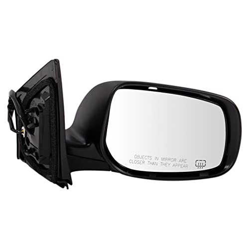 TRQ Passenger Side Mirror Assembly Electric Adjustment Heated No Memory Textured Compatible with 2009-2013 Toyota Corolla TO1321247 TO1321261 - Image 1