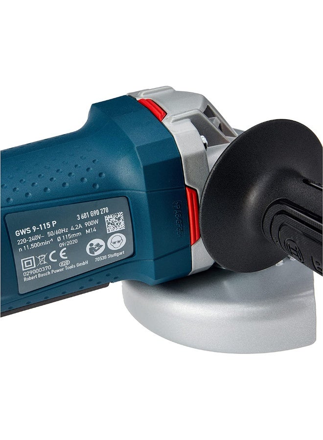 BOSCH Bosch 06013965P1 GWS 9-115 P Angle grinder with Protection Switch  - Image 4