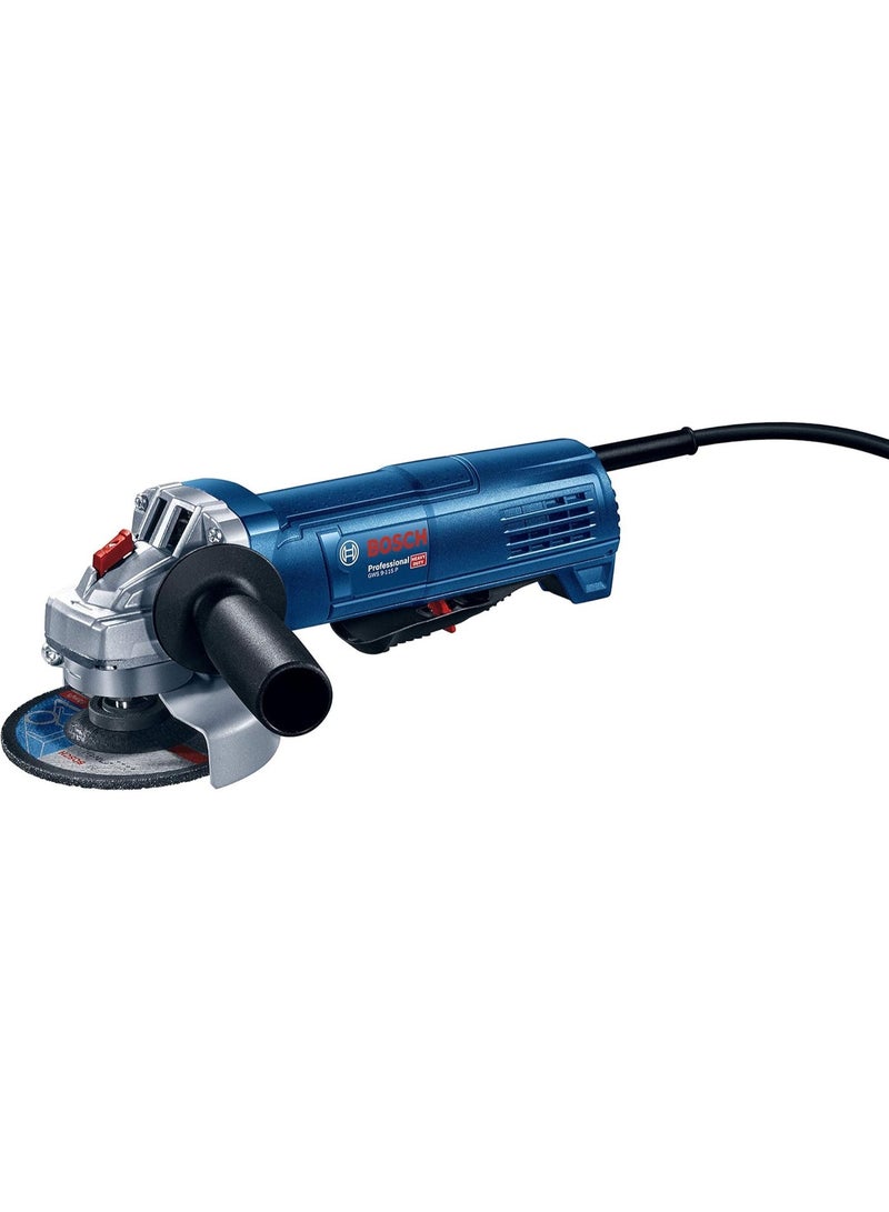 BOSCH بوش 06013965P1 GWS 9-115 P طاحونة زاوية مع مفتاح حماية - Image 1